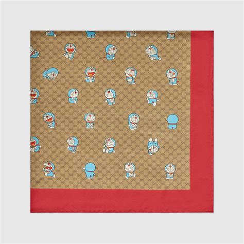 gucci doraemon scarf|gucci robot cat.